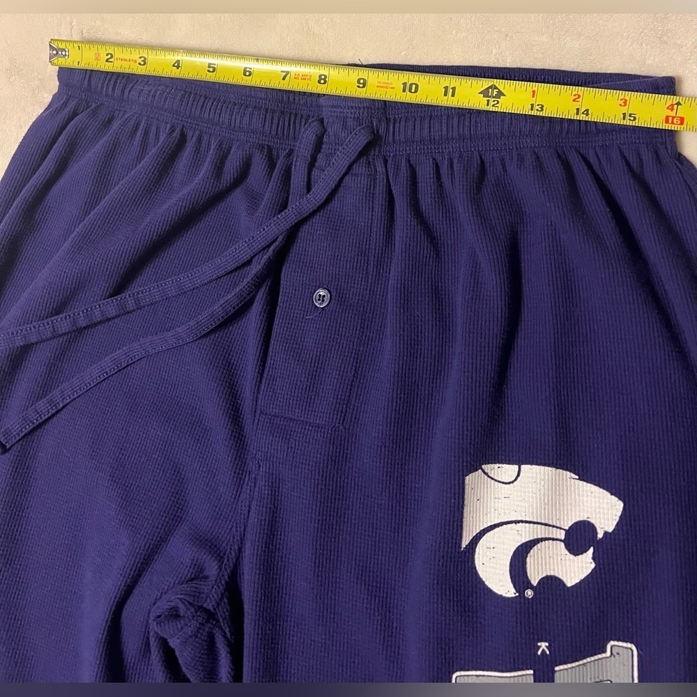 GUC Men’s KSTATE Wildcats Purple Straight Leg Sweatpants Large - Picture 6 of 7